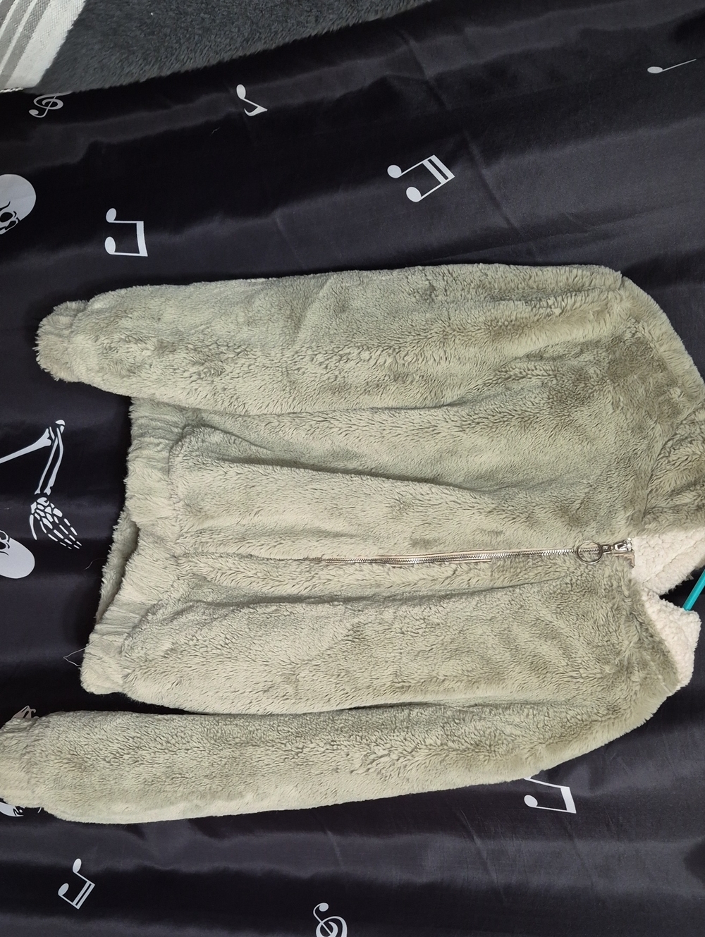Plush Zip-Up Faux Fur Jacket